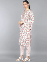 Pure Cotton Printed Kurta Pant Dupatta-VKSKD1123AB
